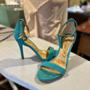 Sam Edelman Women's Teal turquoise heels 8